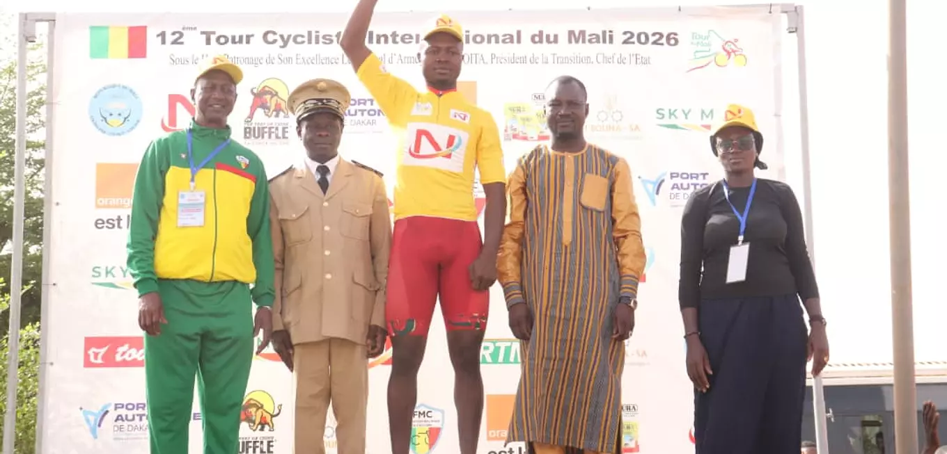 3è étape du Tour cycliste international Mali 2026 / Ouéléssébougou-Bamako : Sacré Tiémoko Diamoutènè remporte la partie et récupère le Maillot jaune