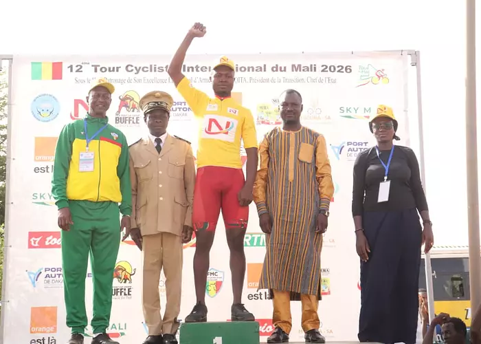 3è étape du Tour cycliste international Mali 2026 / Ouéléssébougou-Bamako : Sacré Tiémoko Diamoutènè remporte la partie et récupère le Maillot jaune