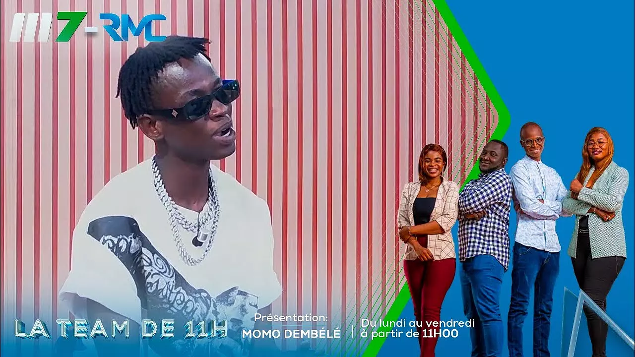 LA TEAM DE 11H AVEC LE COMEDIEN YORO