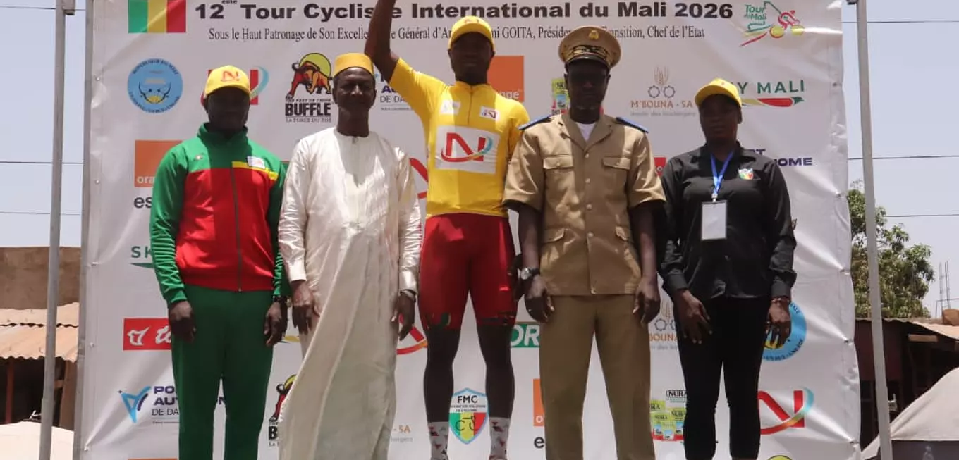 Tour cycliste international du Mali 2026 : Tiémoko Diamoutènè remporte la 4ème étape et conserve son maillot jaune à Koulikoro