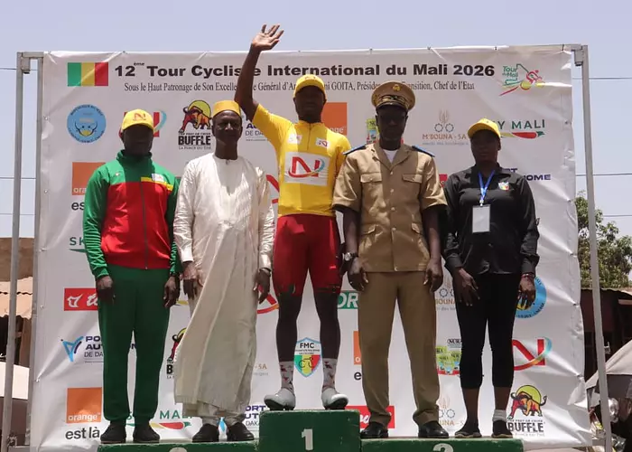 Tour cycliste international du Mali 2026 : Tiémoko Diamoutènè remporte la 4ème étape et conserve son maillot jaune à Koulikoro